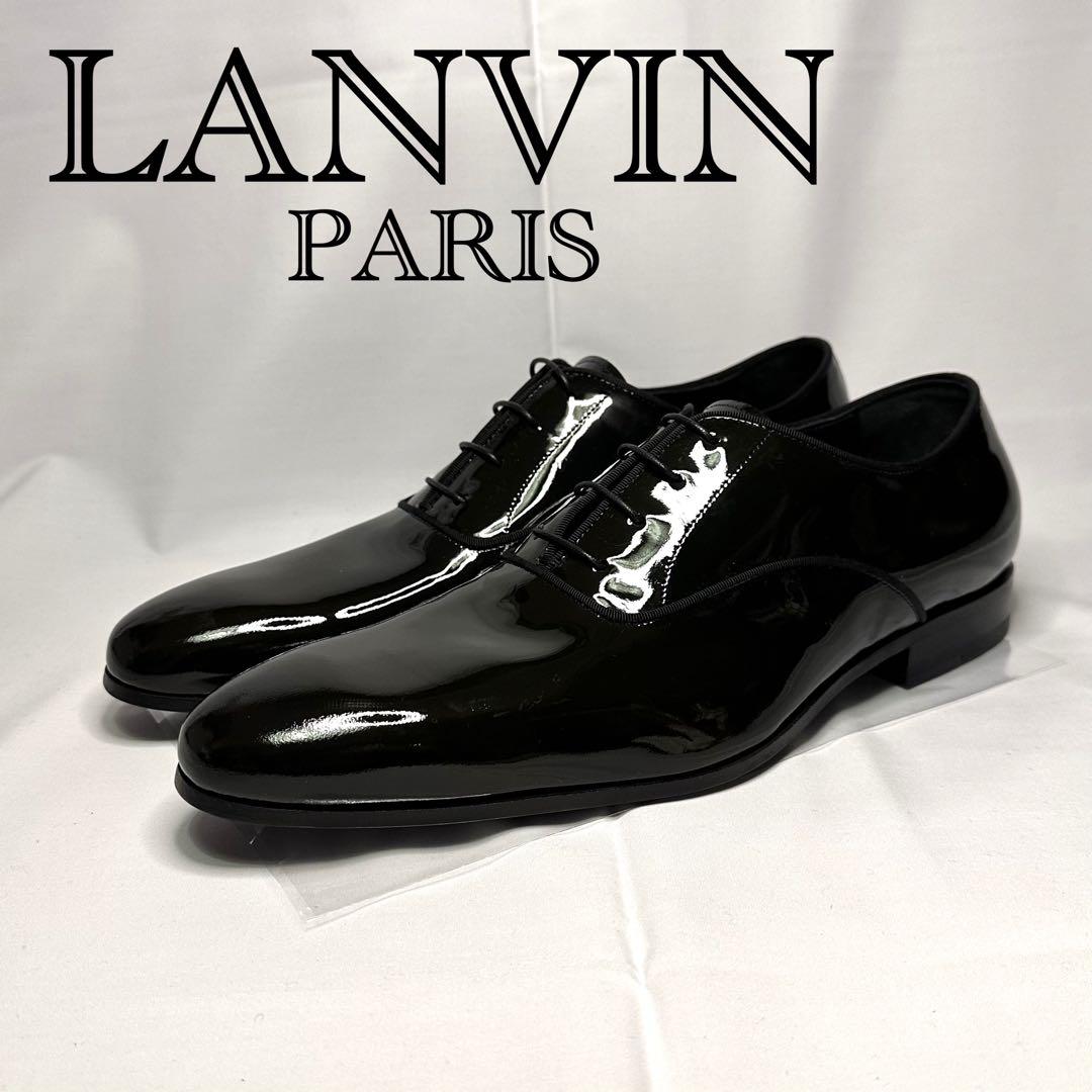 新品未使用☆ランバン☆エナメルシューズ☆ブラック☆本革☆オペラパンプス☆201