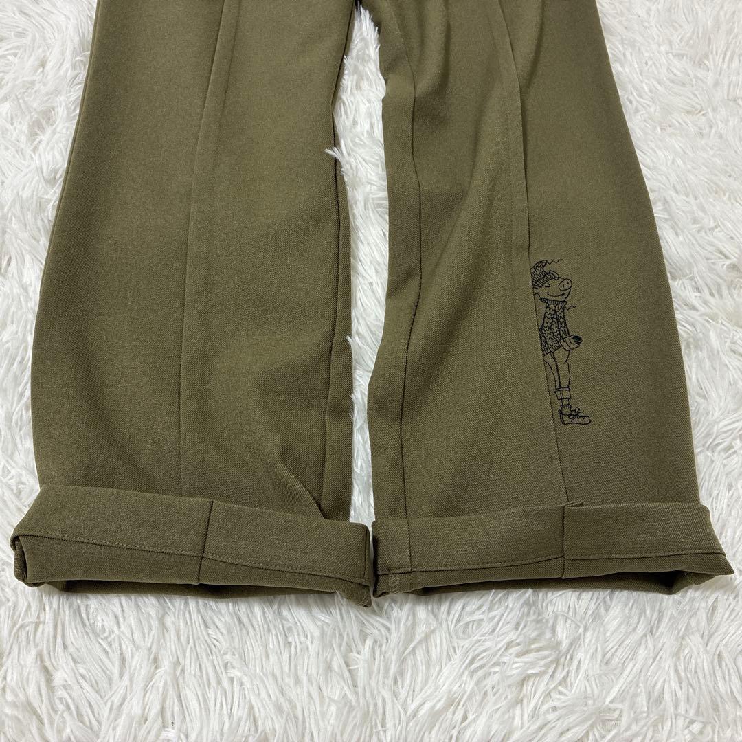 アルベロベロ OLLEBOREBLA ブタさんの刺繍 パンツ