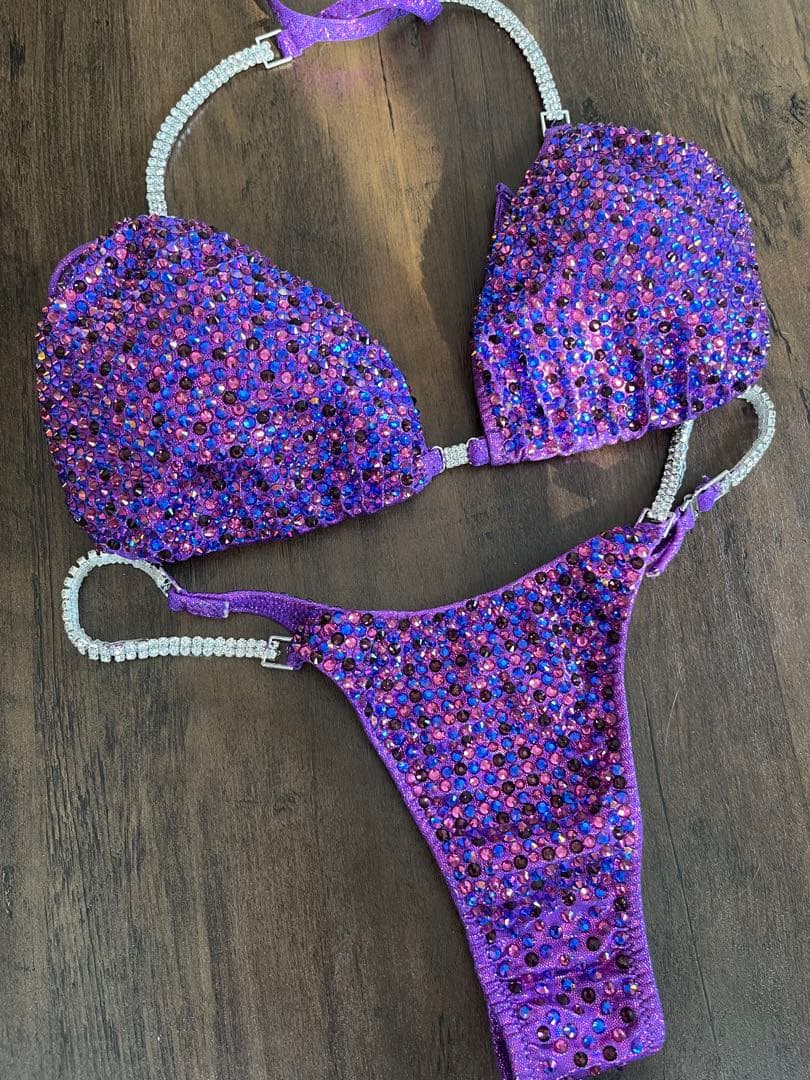 【SANIさん専用】コンテストビキニ紫　S.QUEENSbikini