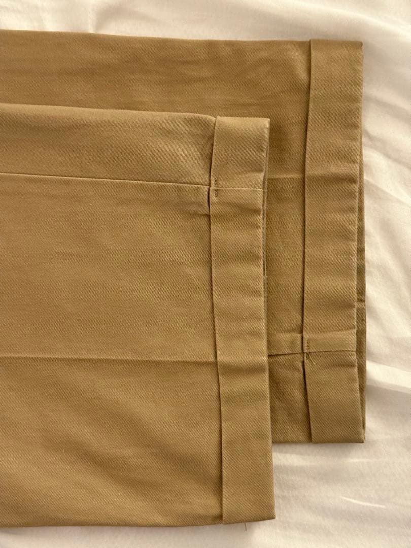 Dickies 刺繍タグ 茶タグ 復刻 ワークパンツ USA製 カーキ 50s