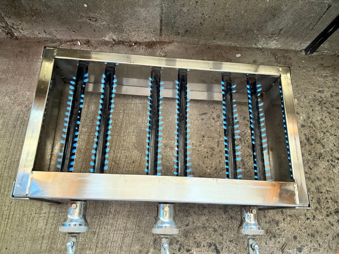 たこ焼き器　業務用　１5穴プレート３枚　45玉　プロパンガス　店舗　屋台　飲食店