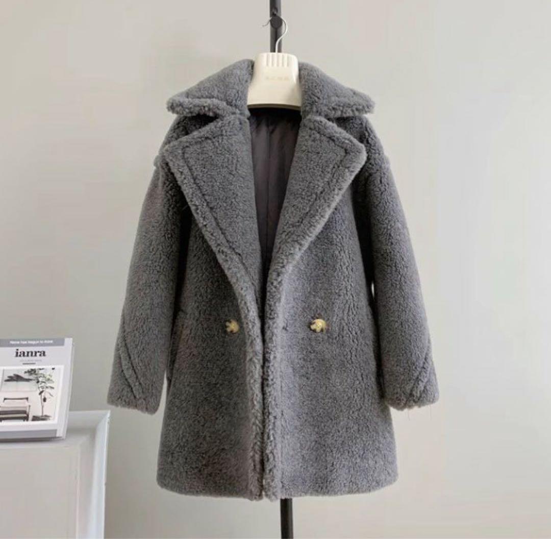 【即納‼️】LiLiRena ウール テディショート丈コート