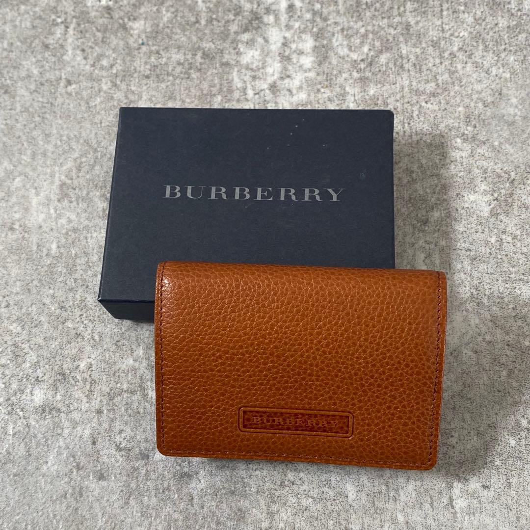 新品未使用　BURBERRY レザー 小銭入れ ケース ノバチェック　茶色