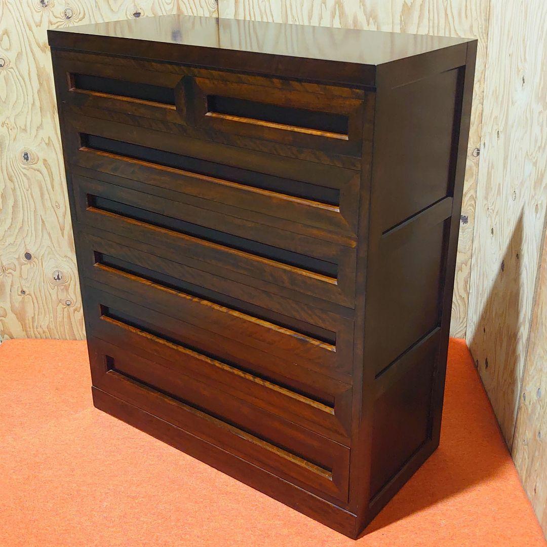 【一生物】松本民芸家具 ミズメザクラ 高山式整理箪笥(参考定価¥318,000）