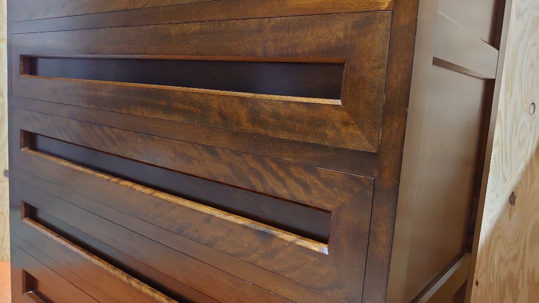 【一生物】松本民芸家具 ミズメザクラ 高山式整理箪笥(参考定価¥318,000）