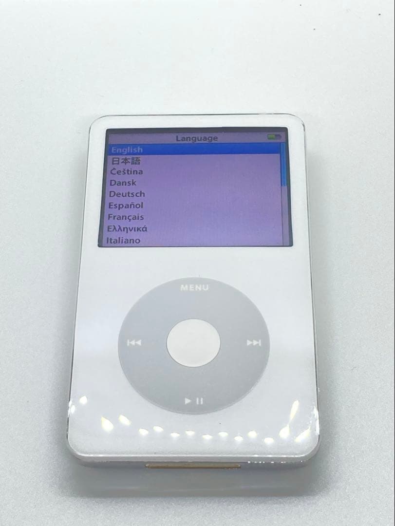 綺麗なiPodclassic第5世代 30GBからSD256GBに 白ホワイト