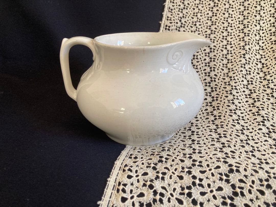 フランスアンティーク ショワジールロワ窯 レリーフ 大きめピッチャー