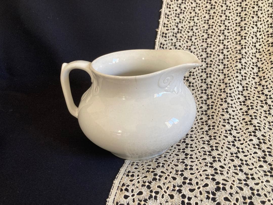 フランスアンティーク ショワジールロワ窯 レリーフ 大きめピッチャー