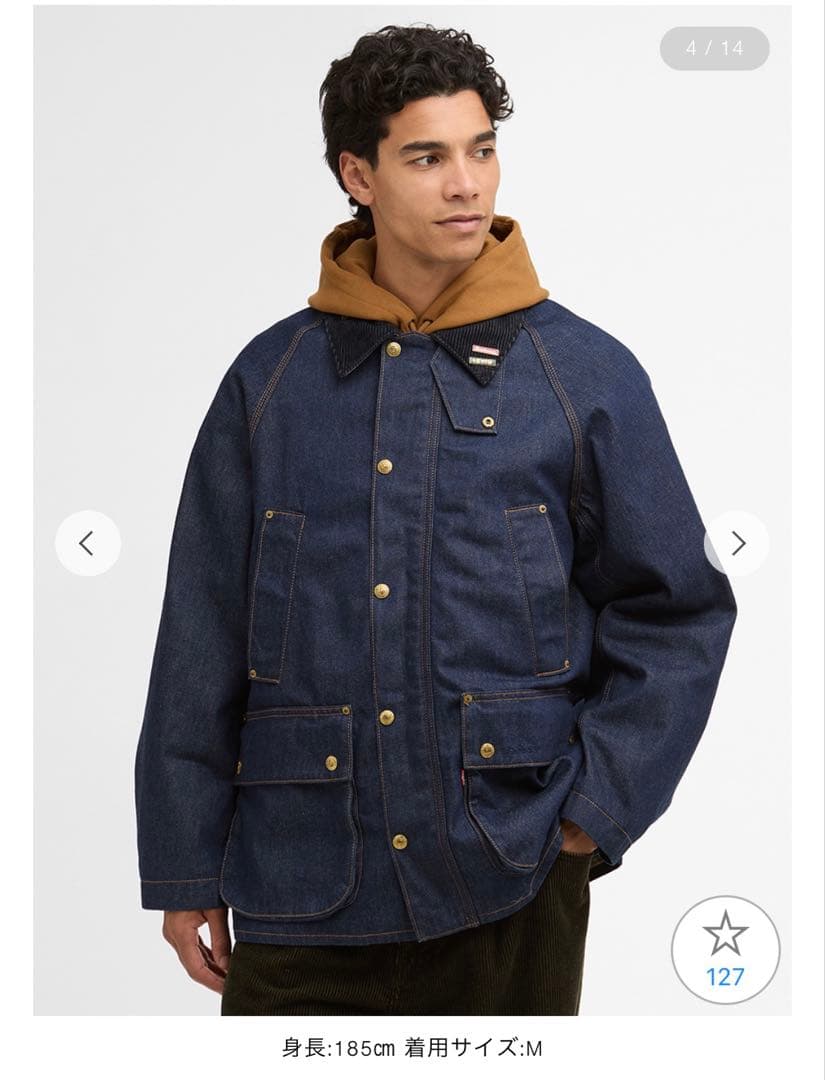 1/5限定値下げ《Barbour × Levi’s》ビデイルデニム ジャケット