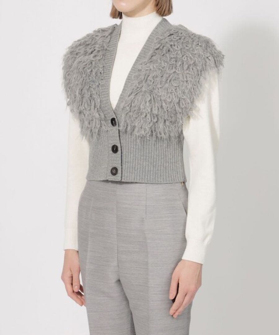 【極美品】完売 エポカ La maglia dueニットショートジレ