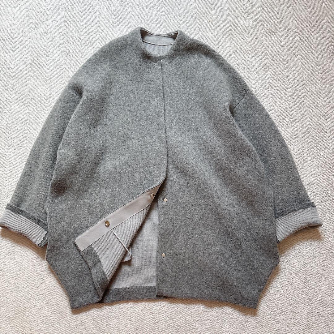 美品 人気 エレンディーク ベーシックCNラクーンミックスWカーディガン 02