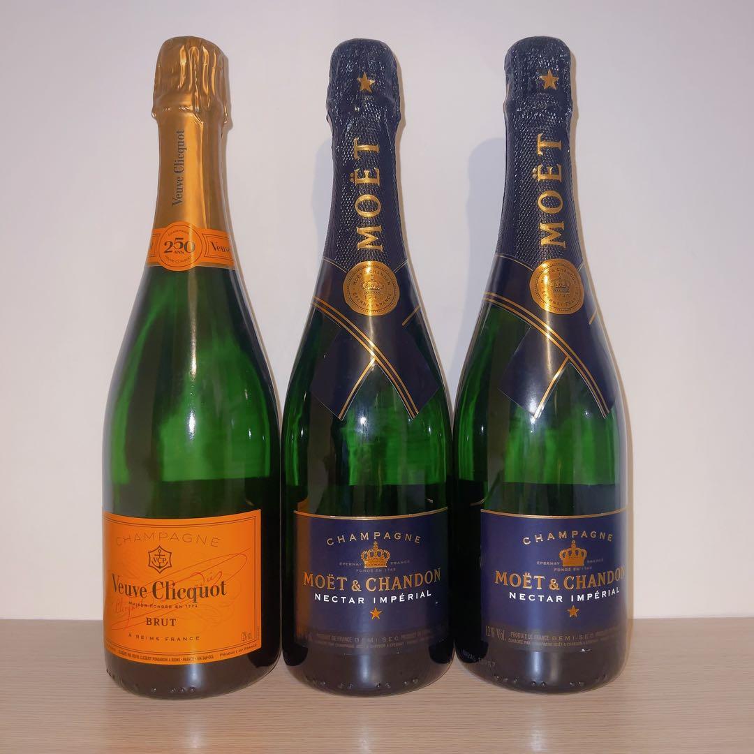 モエネクター2本&ヴーヴクリコ1本