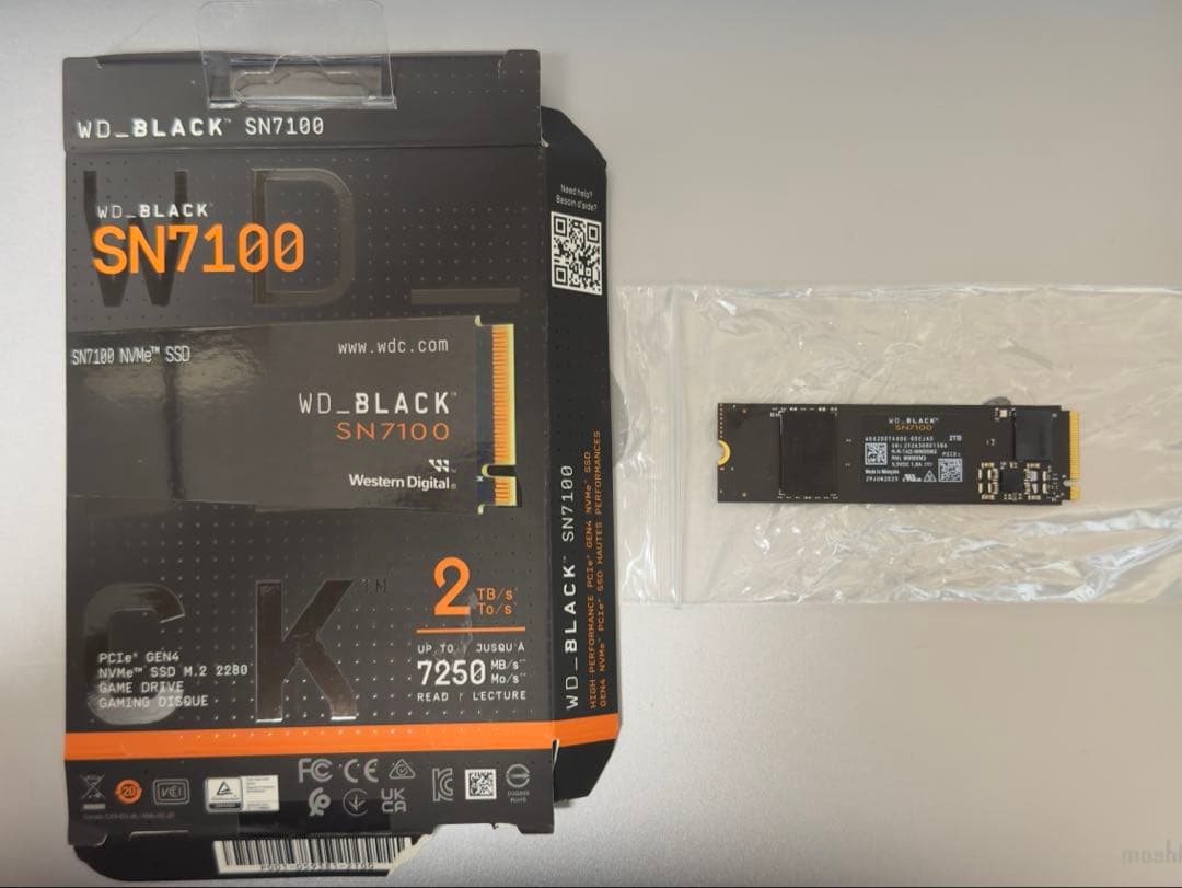 WD_BLACK SN7100 2TB SSD WDS200T4X0E 美品