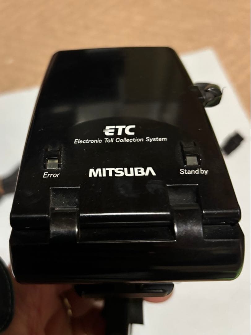 MITSUBA ETC車載器MSC-BE21 ハンドル取付ステー付き。