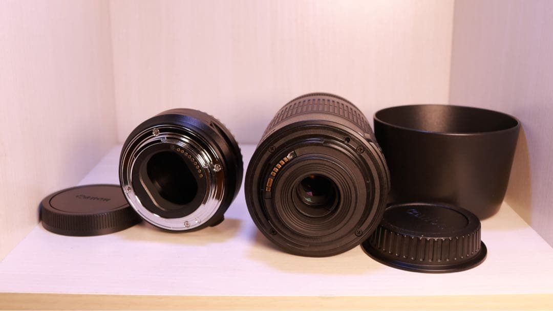 レンズ(ズーム) EF-S 55-250 is ii + ef-eos M adapter