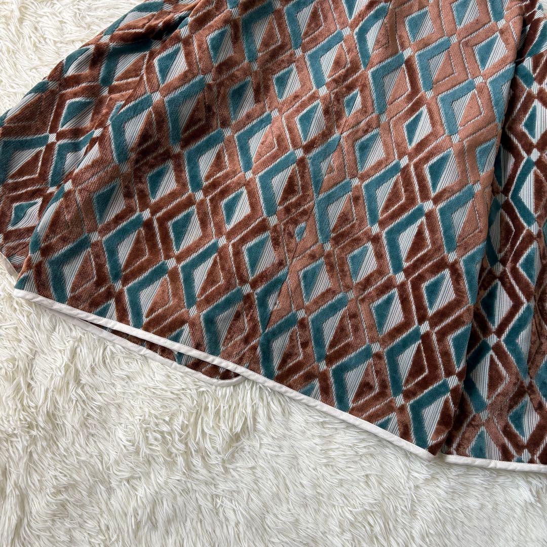 美品 Roku ロク ジャケット ダイヤモンドモチーフ マルチカラー 36