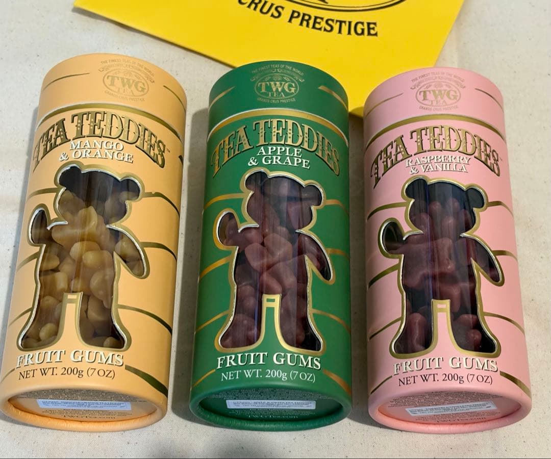 TWG Tea Teddies 新品200g×3個フルーツグミ