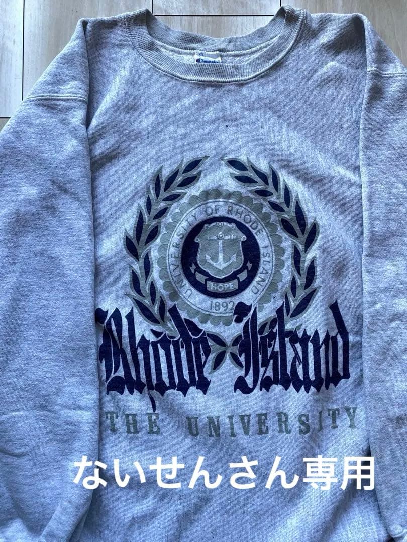 90s USA製 champion リバースウィーブ ロードアイランド デカロゴ