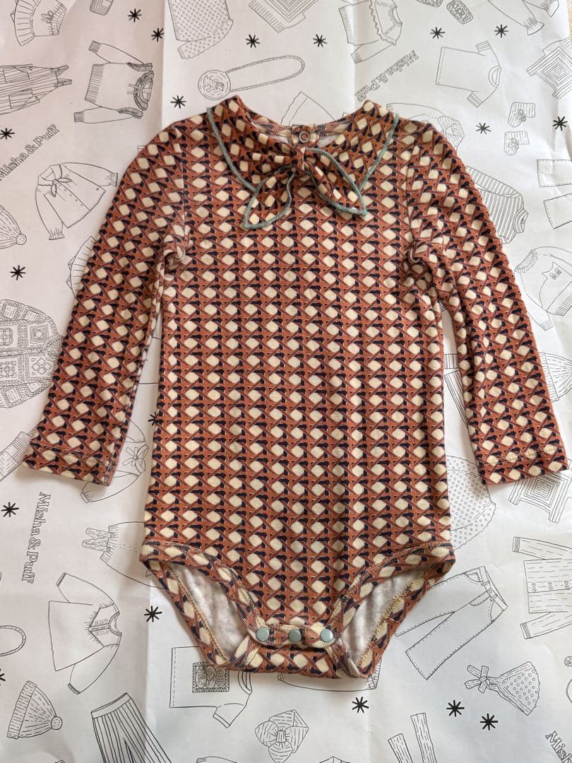 Misha & Puff Buff Lattice ロンパース