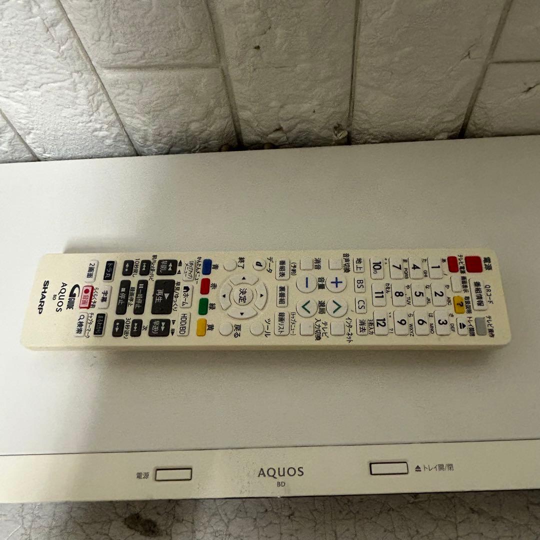 SHARP AQUOS BD-WW1100 ブルーレイレコーダー 白