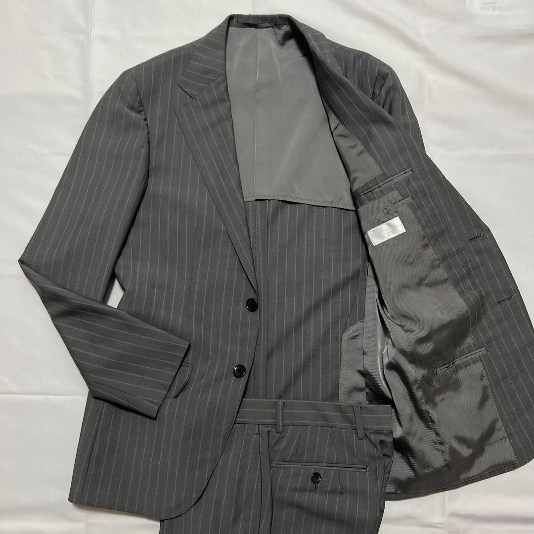 新品未使用✨️EDIFICE カノニコ ビジネス スーツ モヘヤ混 グレー 44