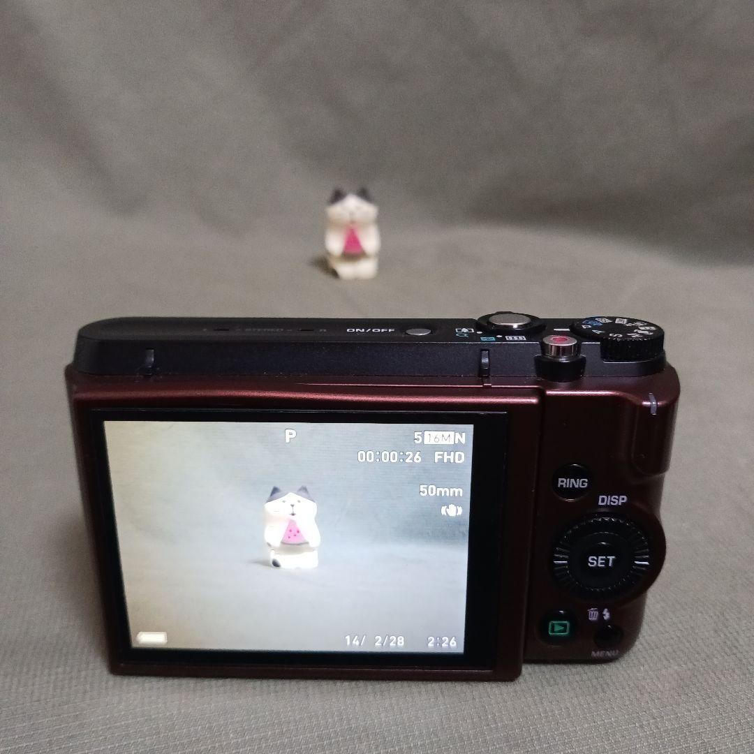 【美品】CASIO カシオ EX-ZR1300 ブラウン デジカメ EXILIM