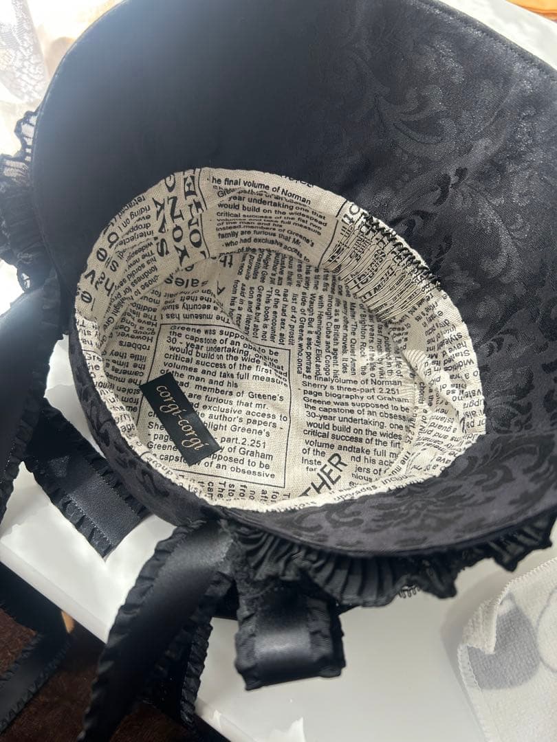 corgi-corgi クラシカルボンネット　ブラック