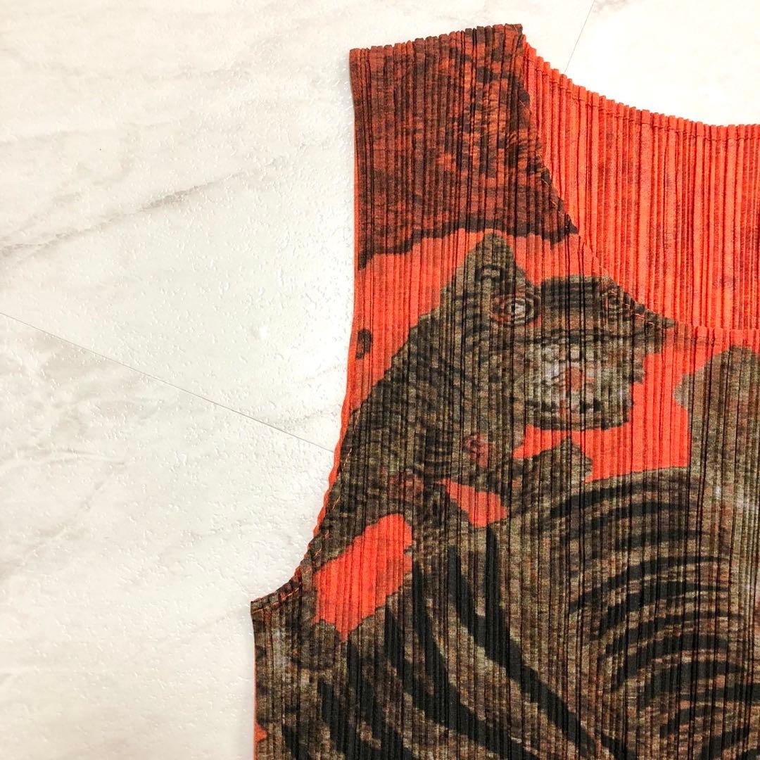 【極美品】 PLEATS PLEASE ワンピース Tiger Cat 4