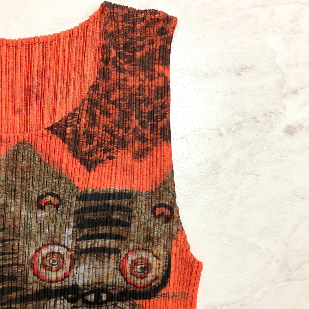 【極美品】 PLEATS PLEASE ワンピース Tiger Cat 4