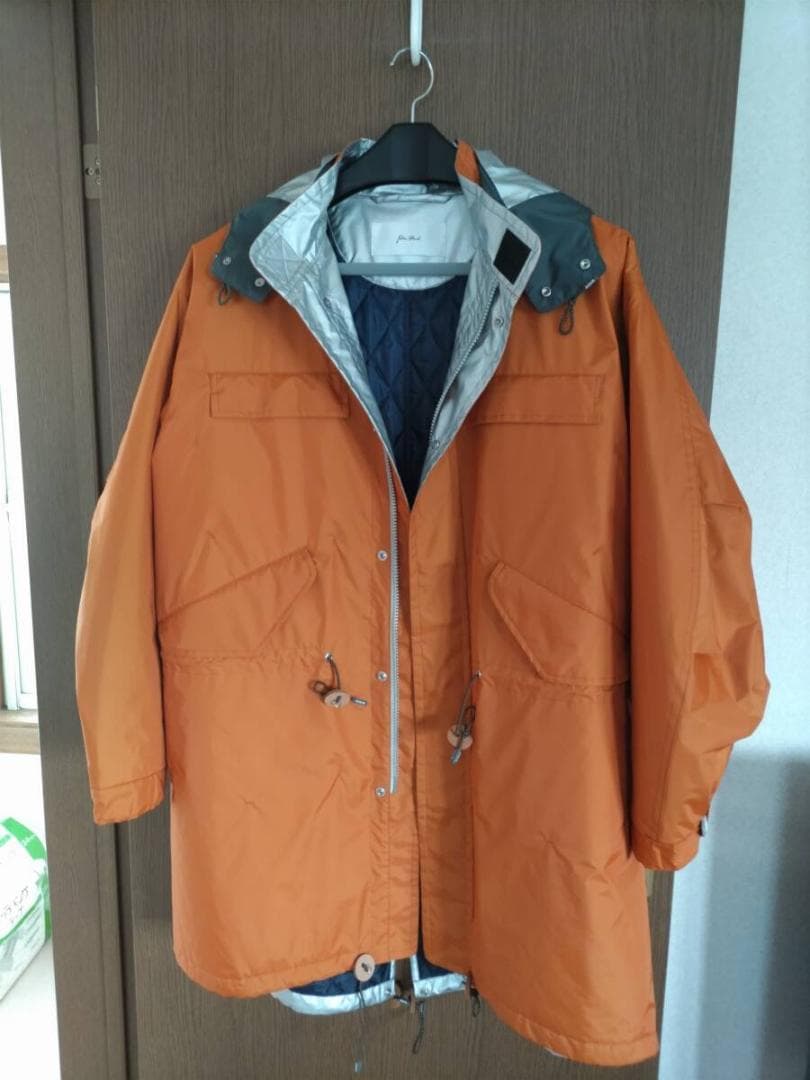 新品同様 Julien David フード付モッズコート 橙 75,800円の品