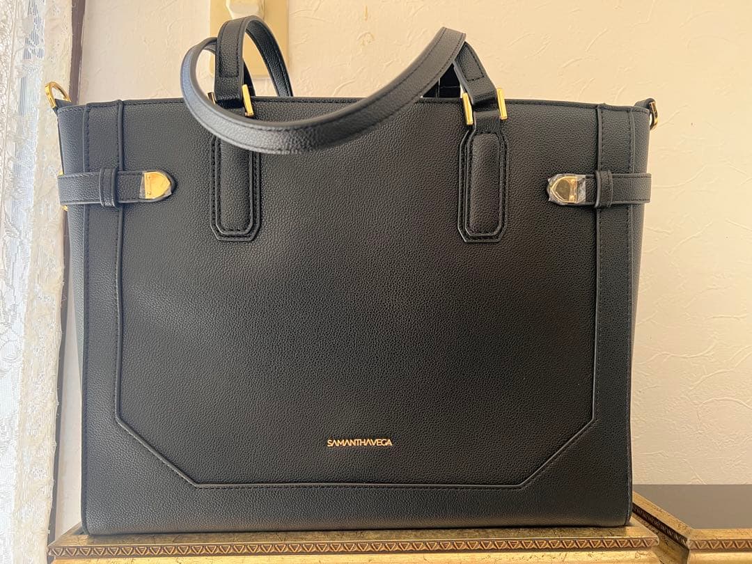 SAMANTHA THAVASA ブラック ビジネスバッグ