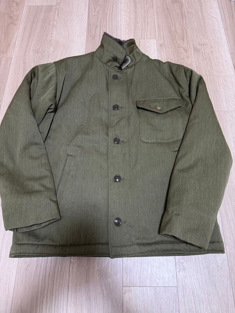 BONCOURA デッキジャケット　ミリタリーオリーブ　ボンクラ ボアアウター