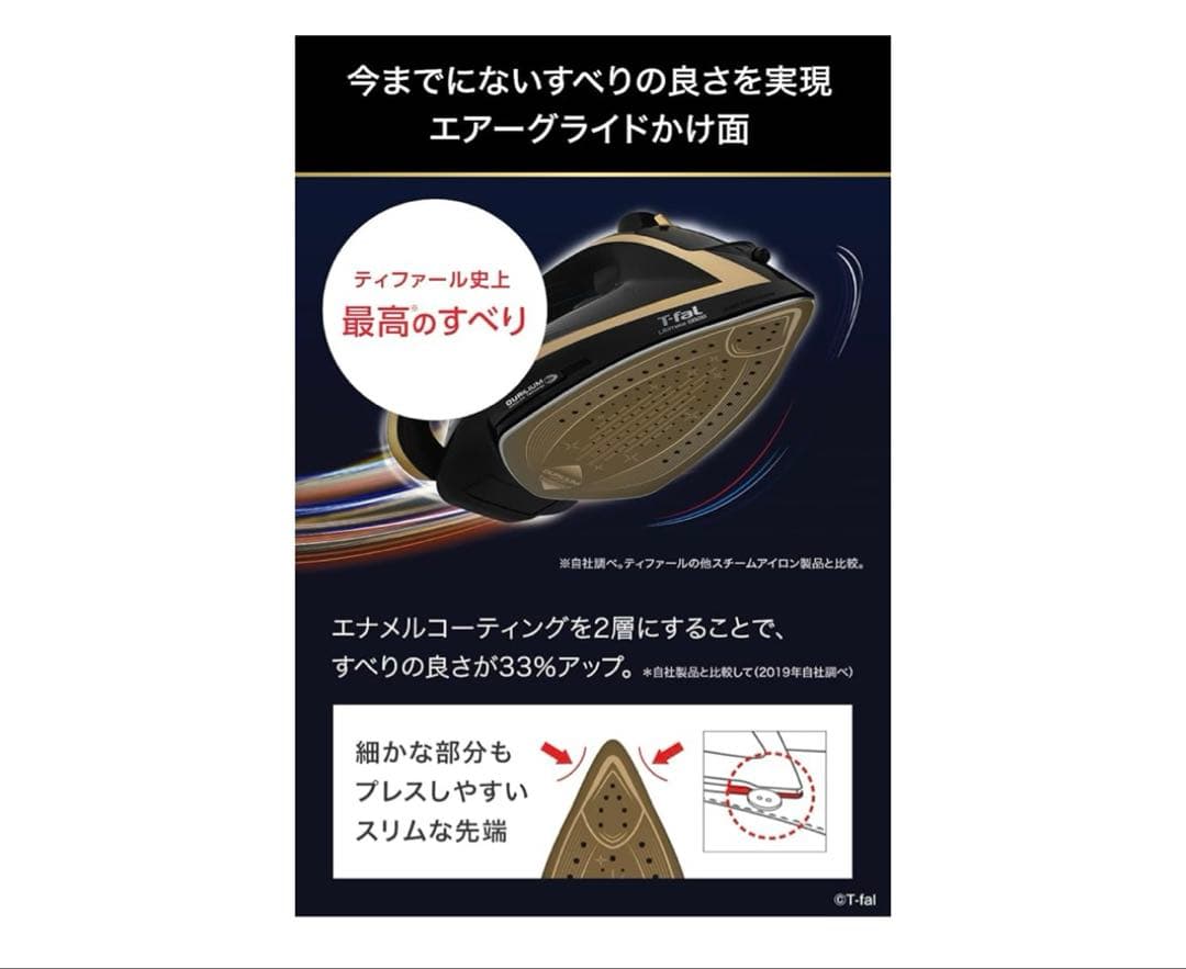 ティファール コード付き スチームアイロン パワフルスチーム 最大140g/分