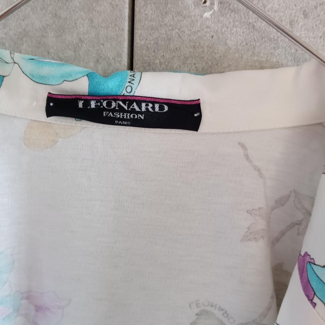 LEONARD レオナール 花柄 ジャケット　1B 日本製 X4468