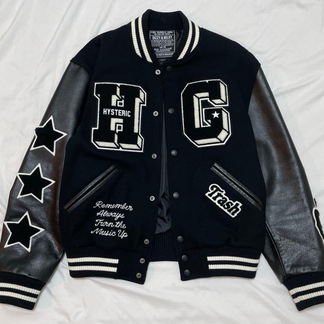 た*ん様 【美品】HYSTERIC GLAMOUR スタジャン ブラック M