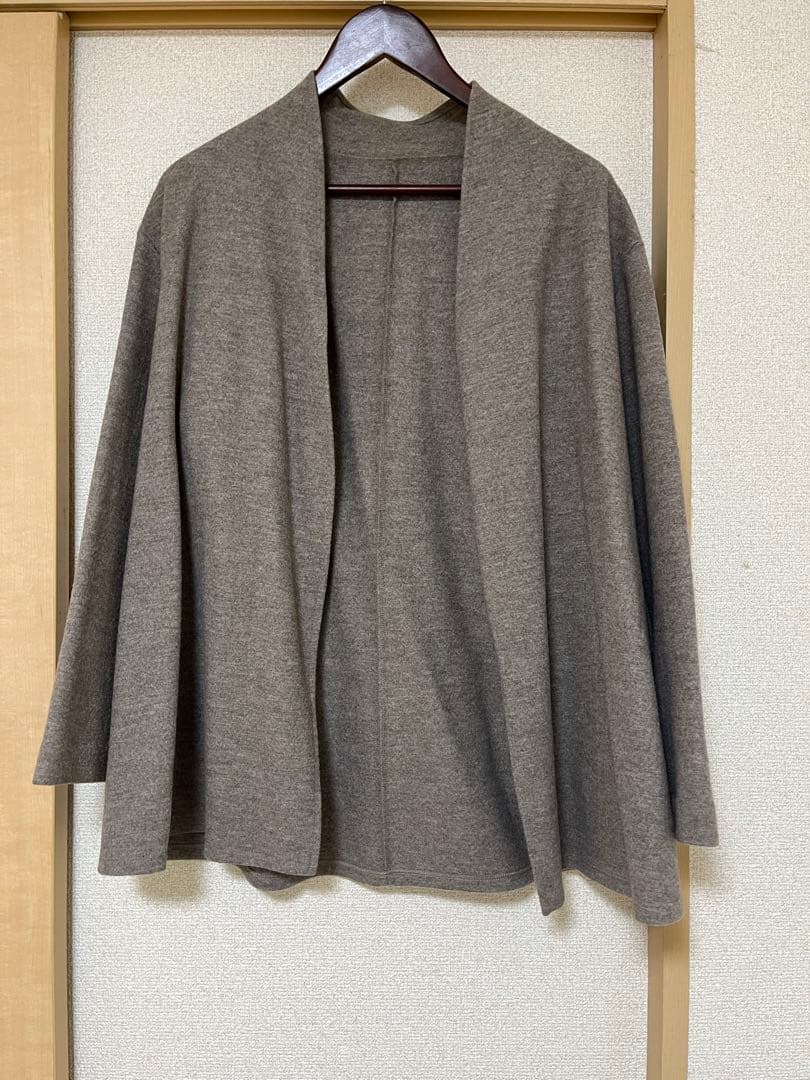 コトリワークス　ラップ・コーディガン　モカブラウン　ショート丈