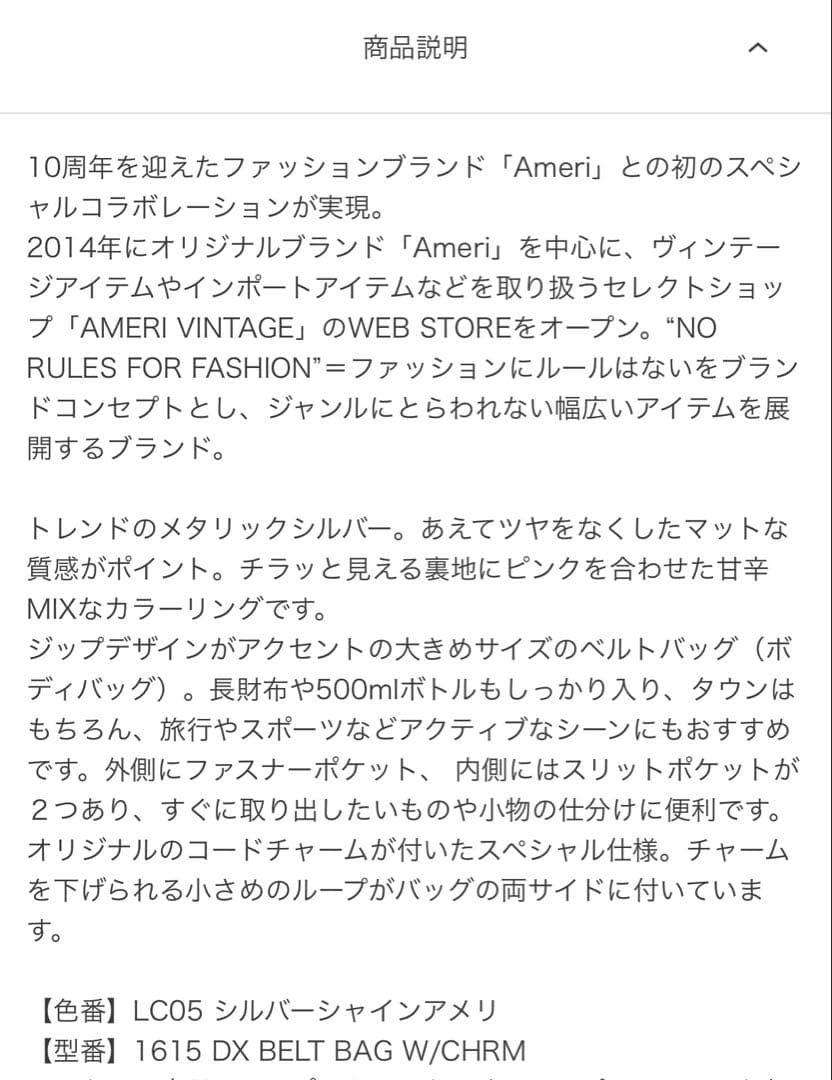 【新品未開封】LeSportsac×Ameri DX Belt Bag