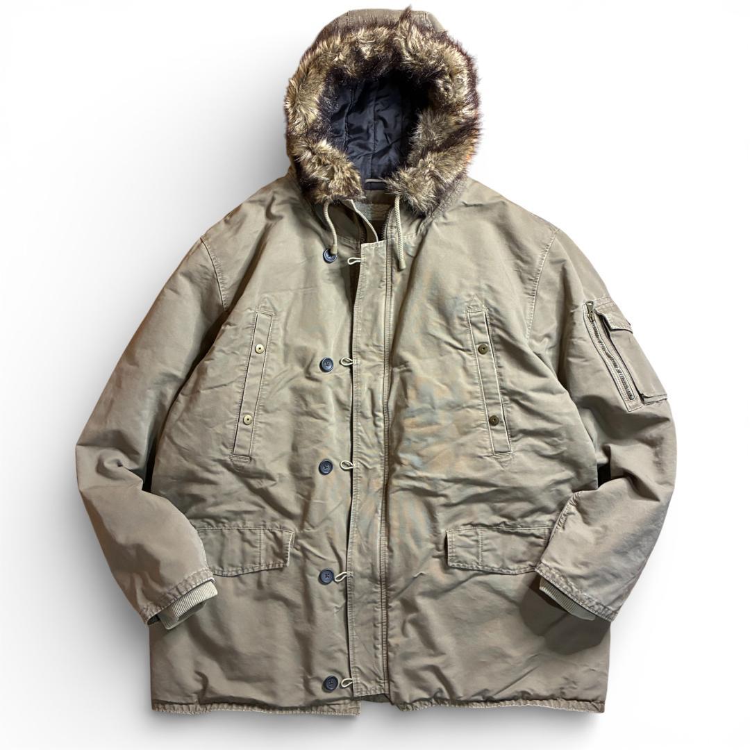 美品 OLD GAP ミリタリーコート ボアライナー Y2K ビッグサイズ
