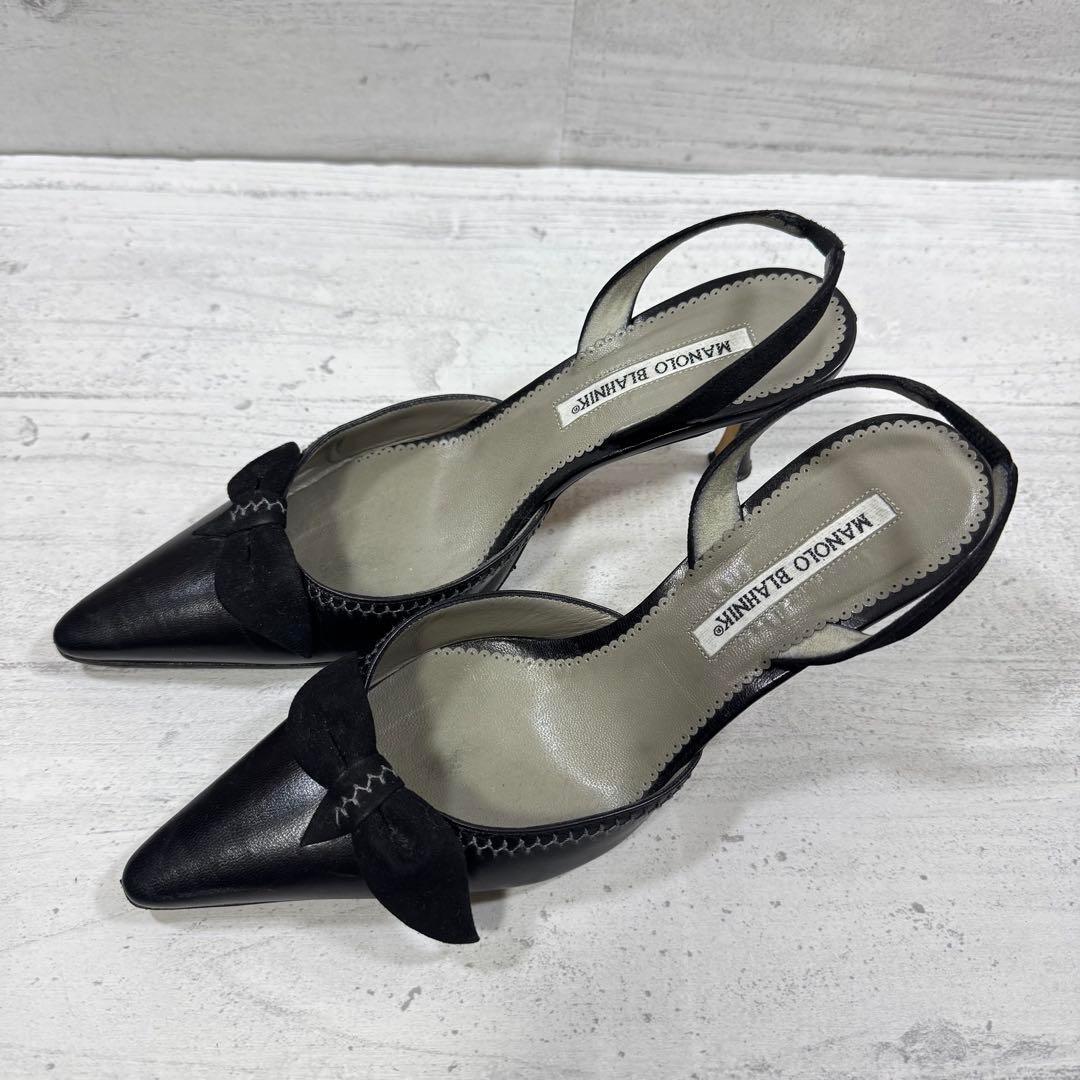 MANOLO BLAHNIK マノロブラニク パンプス ブラック 23.5