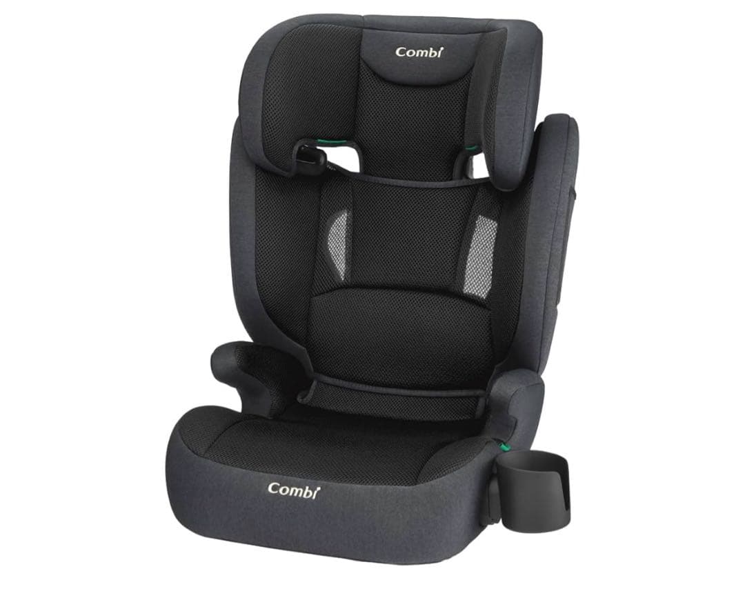 R129 YA ブラック ジュニアシート 3〜12歳用 シートベルト固定 3D