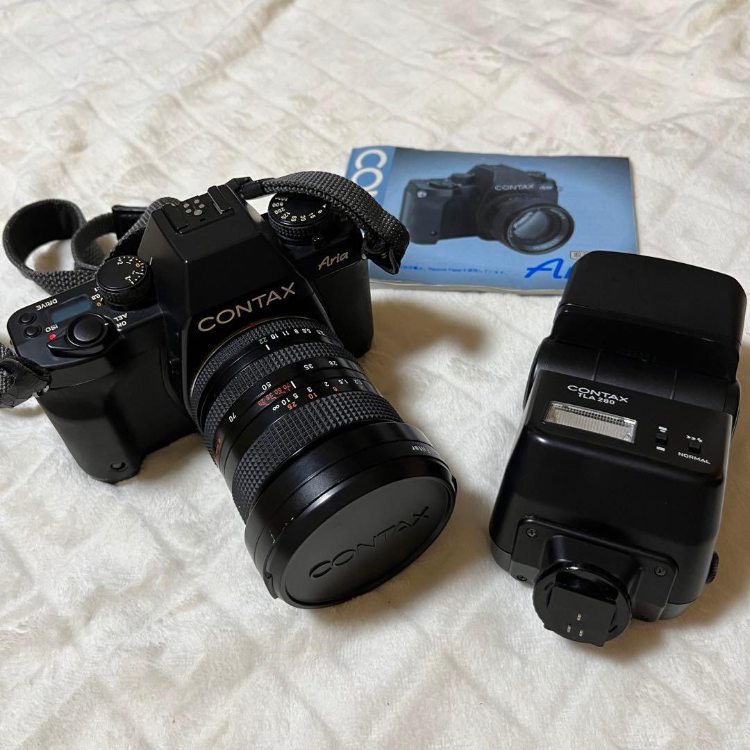 フィルムカメラ　CONTAX Aria （ストロボ付き）