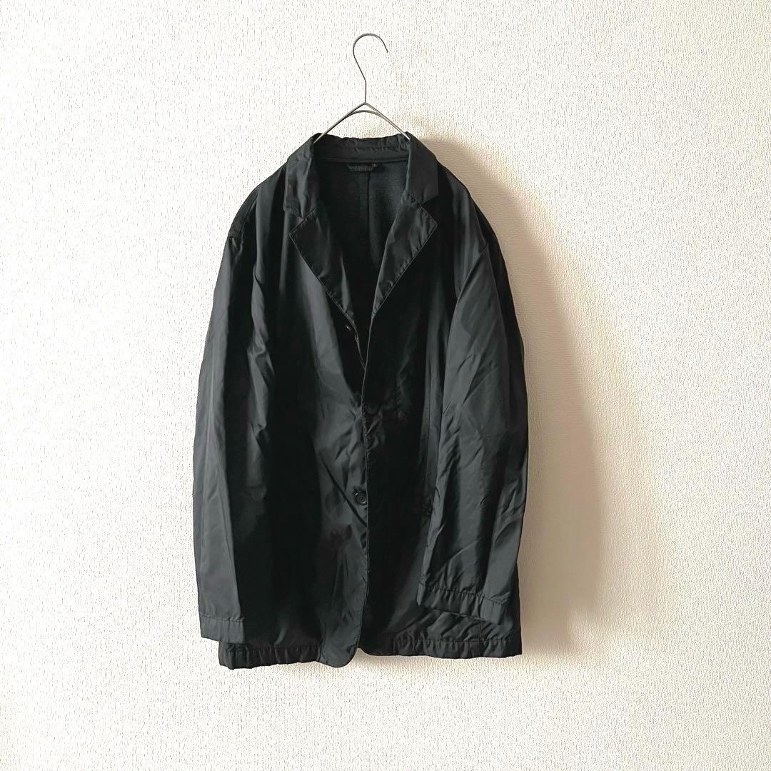 90s エンポリオアルマーニ テーラードジャケット 裏地切替 46 ブラック