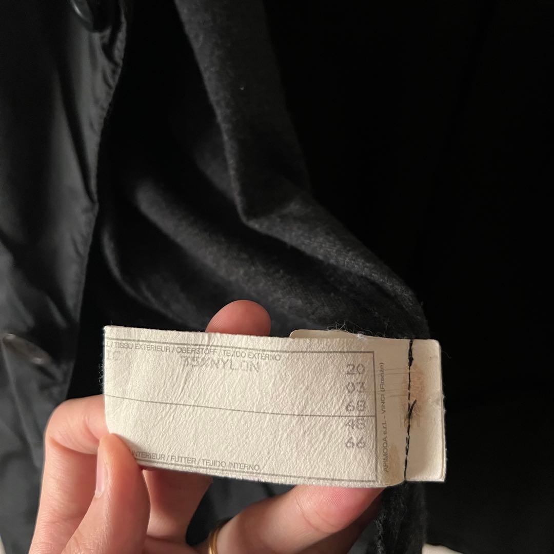 90s エンポリオアルマーニ テーラードジャケット 裏地切替 46 ブラック