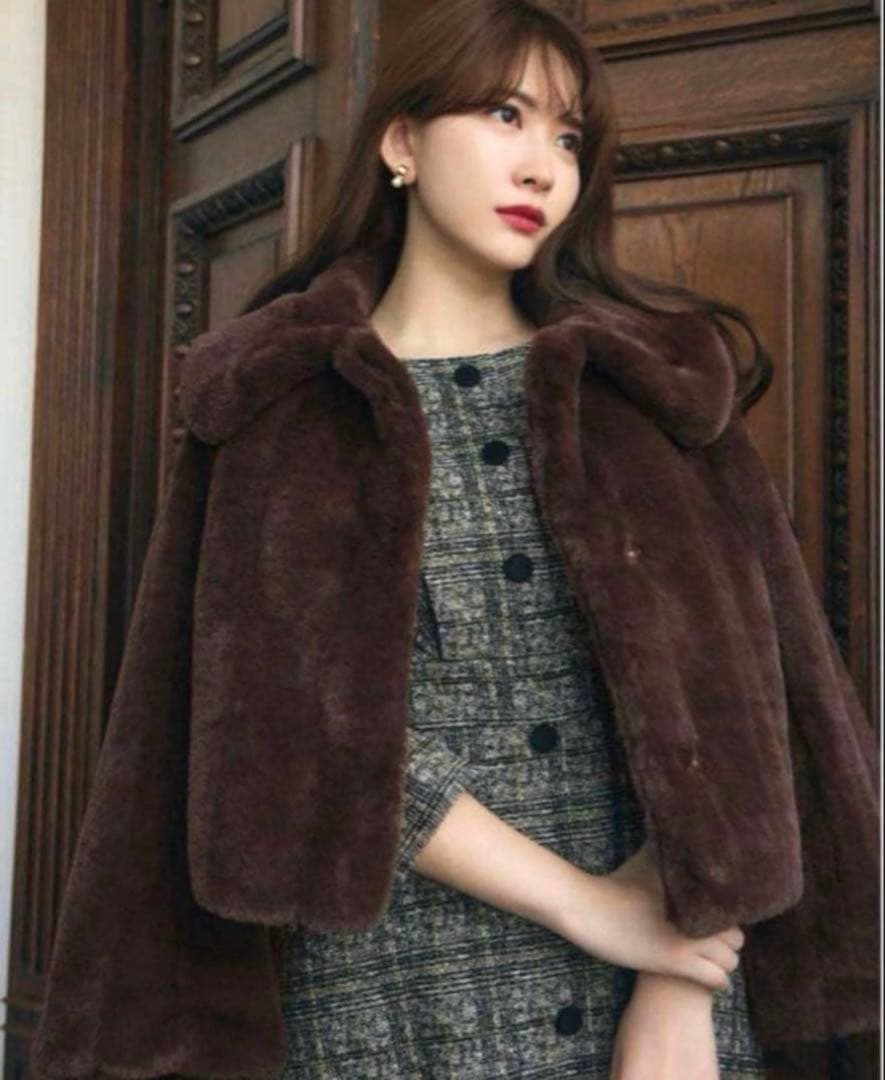 ジャケット・アウター Winter Love Faux Fur Coat rich brown