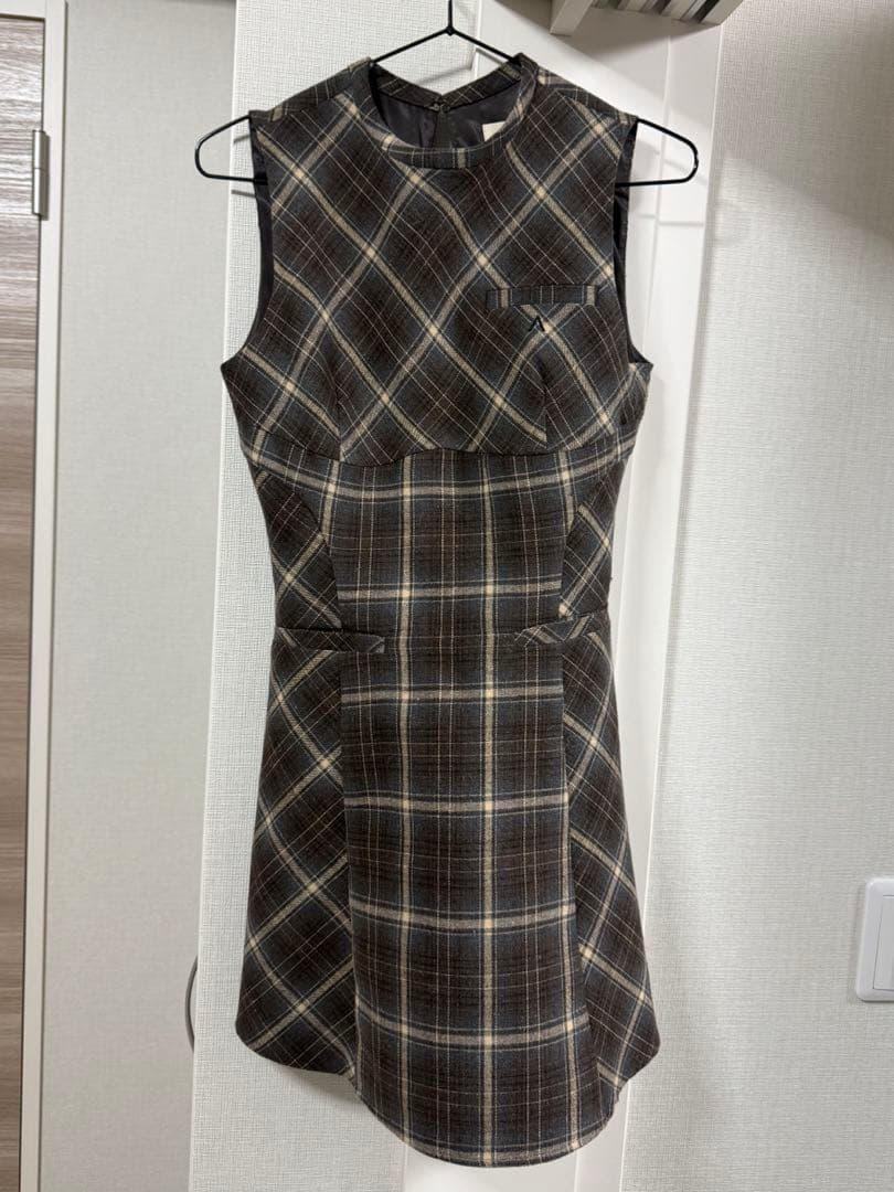 【正規品】Mimi check set mini dress andmary