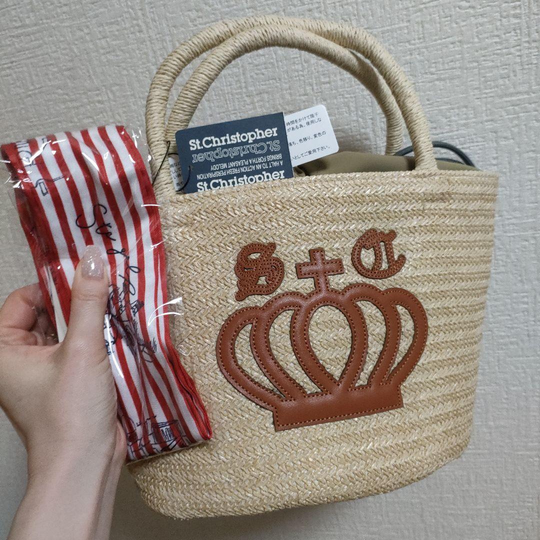 St.Christopher 王冠デザインかごバッグ