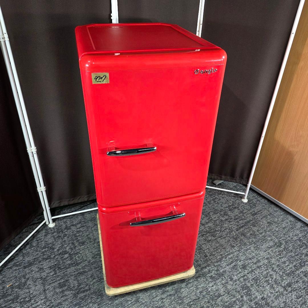 9707送料無料！レトロデザイン！eangle 2ドア 冷蔵庫